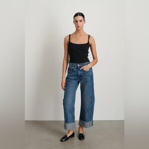 NWT B Sides Relaxed Lasso Cuff Jeans, Vista Blue, size 29